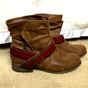 Brown ankle boots